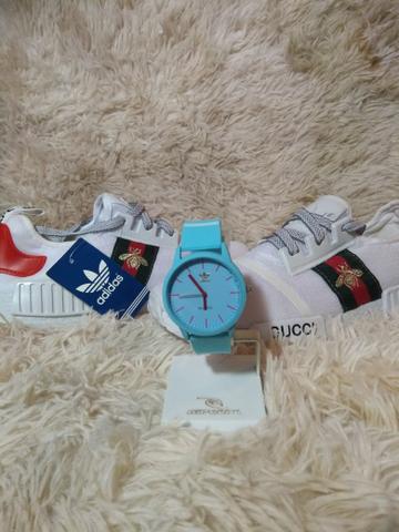 Tênis Adidas Gucci+ Relógio Adidas