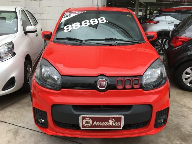 Fiat Uno 1.4 Evo Sporting 8v Flex 4 portas Automatizado vermelho 2015