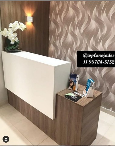Recepção Balcão Com detalhe de outra cor - Foto 3