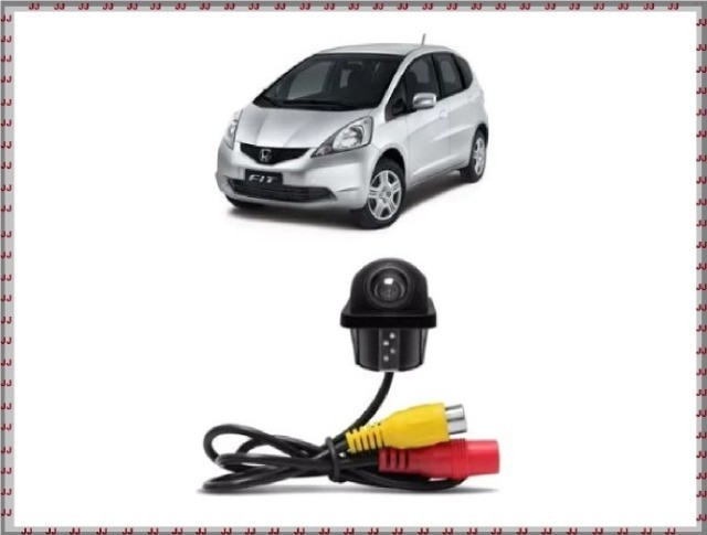 A câmera de ré Tartaruga com visão noturna - modelo Honda Fit 2013-2014