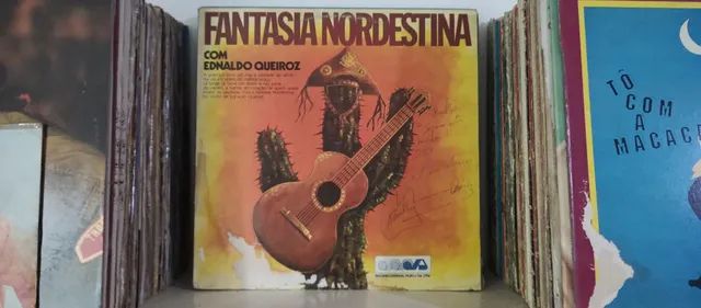 LP Fantasia Nordestina com Ednaldo Queiroz(autografado)/Disco de Vinil