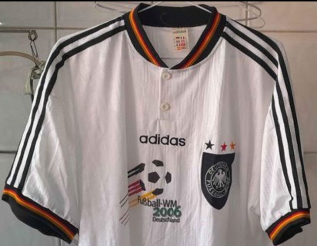 CAMISA ALEMANHA ADIDAS COPA 2006 EDICAO ESPECIAL MADE IN PORTUGAL RARA FRETE GRATIS - Foto 2