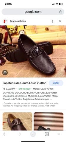 Mocassim de couro Louis Vuitton - Grandes Grifes
