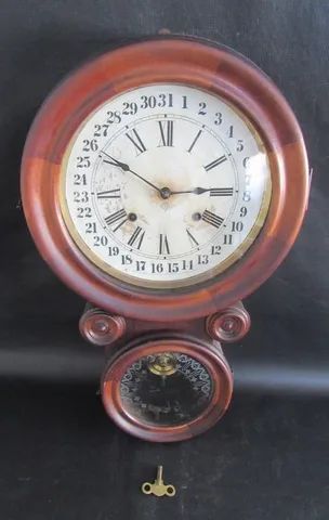 relógio ansônia oito calendário bicolor 