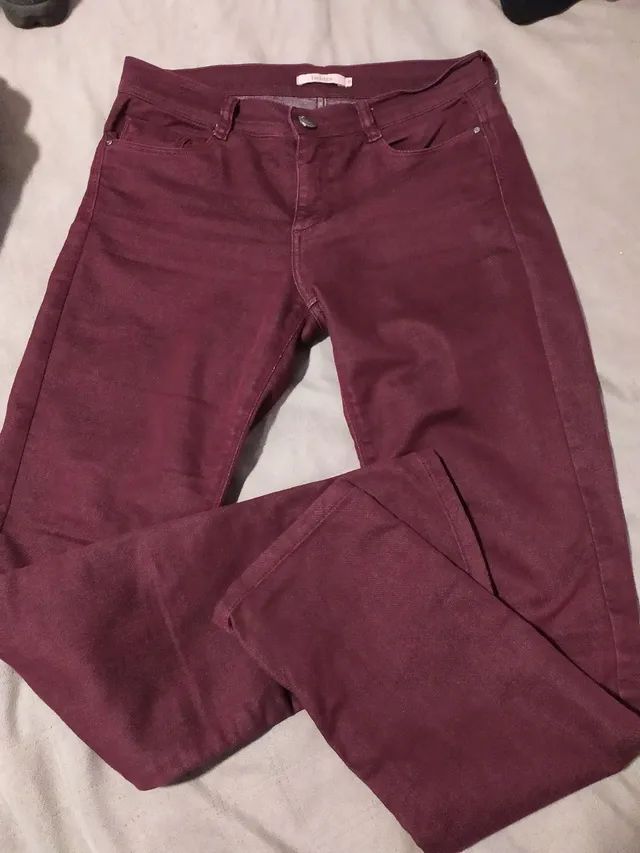 Calça bordô 38 - Foto 2