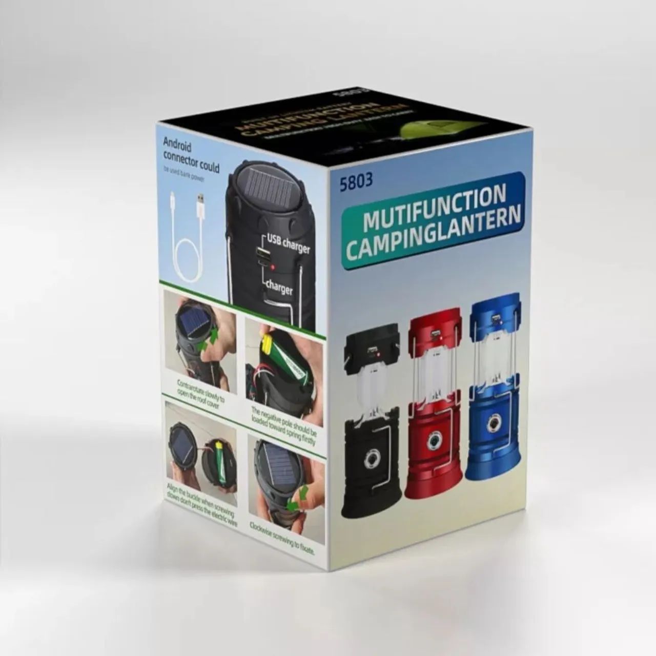 Luminária de Camping Recarregável USB - Iluminação Potente - Foto 2