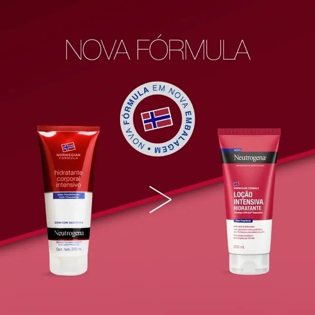  Hidratante Corporal Neutrogena Norwegian Formula Loção Intensiva com Fragrância 200ml - Foto 2