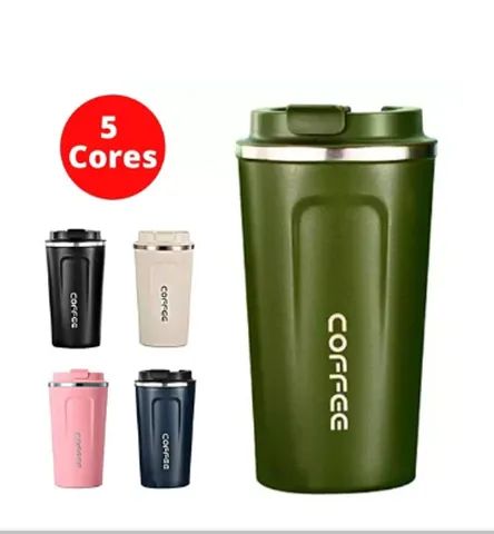 Copo Termico Cerveja Chá Café Coffe Isolado A Vacuo 500ml Branco