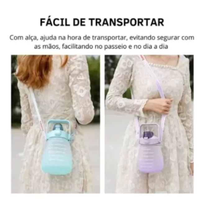 Garrafa de Água 1300ml Degradê Cores - Foto 3
