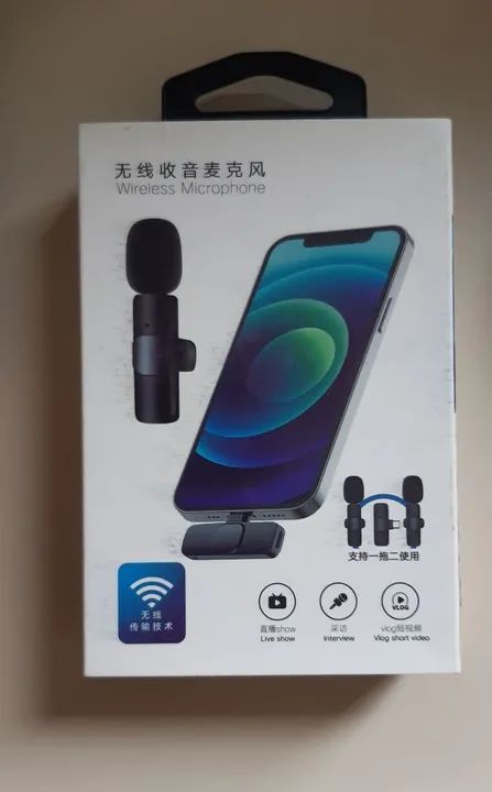 MIRCOFONE LAPELA SEM FIO 