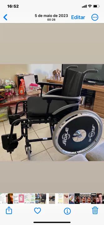 Cadeira de rodas Jaguari de luxo