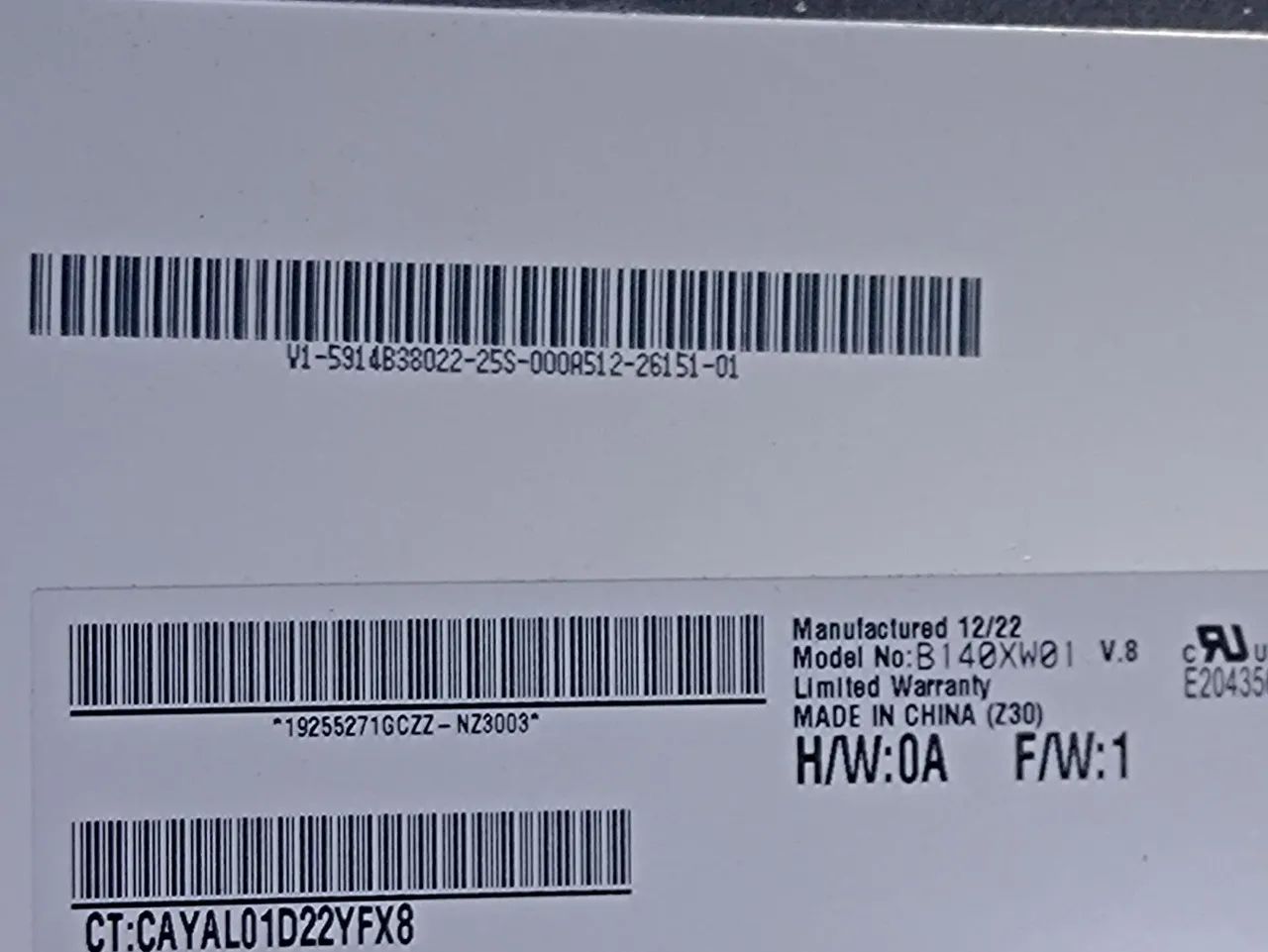 Tela display RoHS B140XW01 40p note CCE Win M3005 - Foto 4