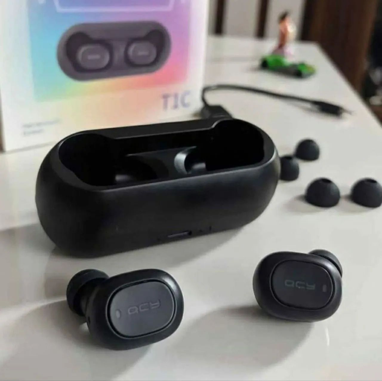 Fone Sem Fio Bluetooth Original QCY Alta Definição de som Novos!! - Foto 5