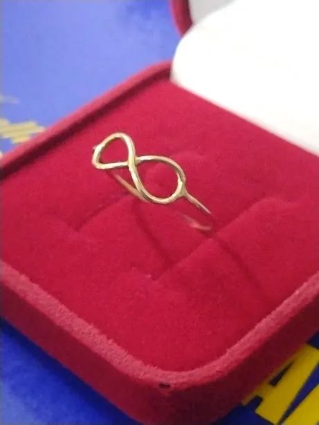 Anel Infinito Ouro 18 Kilates 1 Grama Aro 1 mm                           - Foto 5