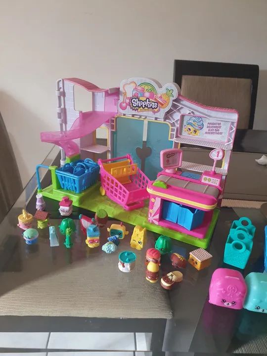 Shopkins - Supermercado com Carrinho e Diversos Acessórios