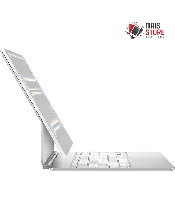 Teclado Apple Magic Keyboard para iPad Pro 13" M4 - Branco (Inglês) (Novo/Lacrado)