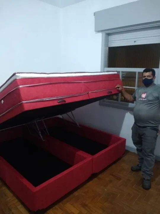Colchão king size e box bau Promoção! - Foto 2