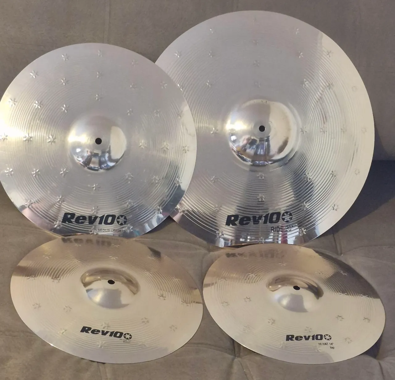 Kit de Pratos Rev10 - Bateria Completo