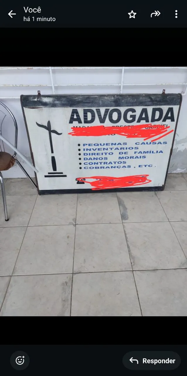 Placa para comércio/escritórios
