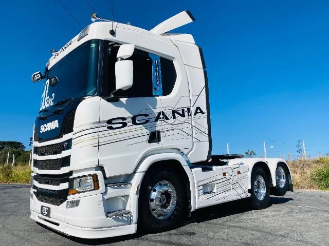 Scania R450 6x2 Highline Ano 20 Euro 5 Farol de teto,  Rodas de alumínio ar condicionado  - Foto 4