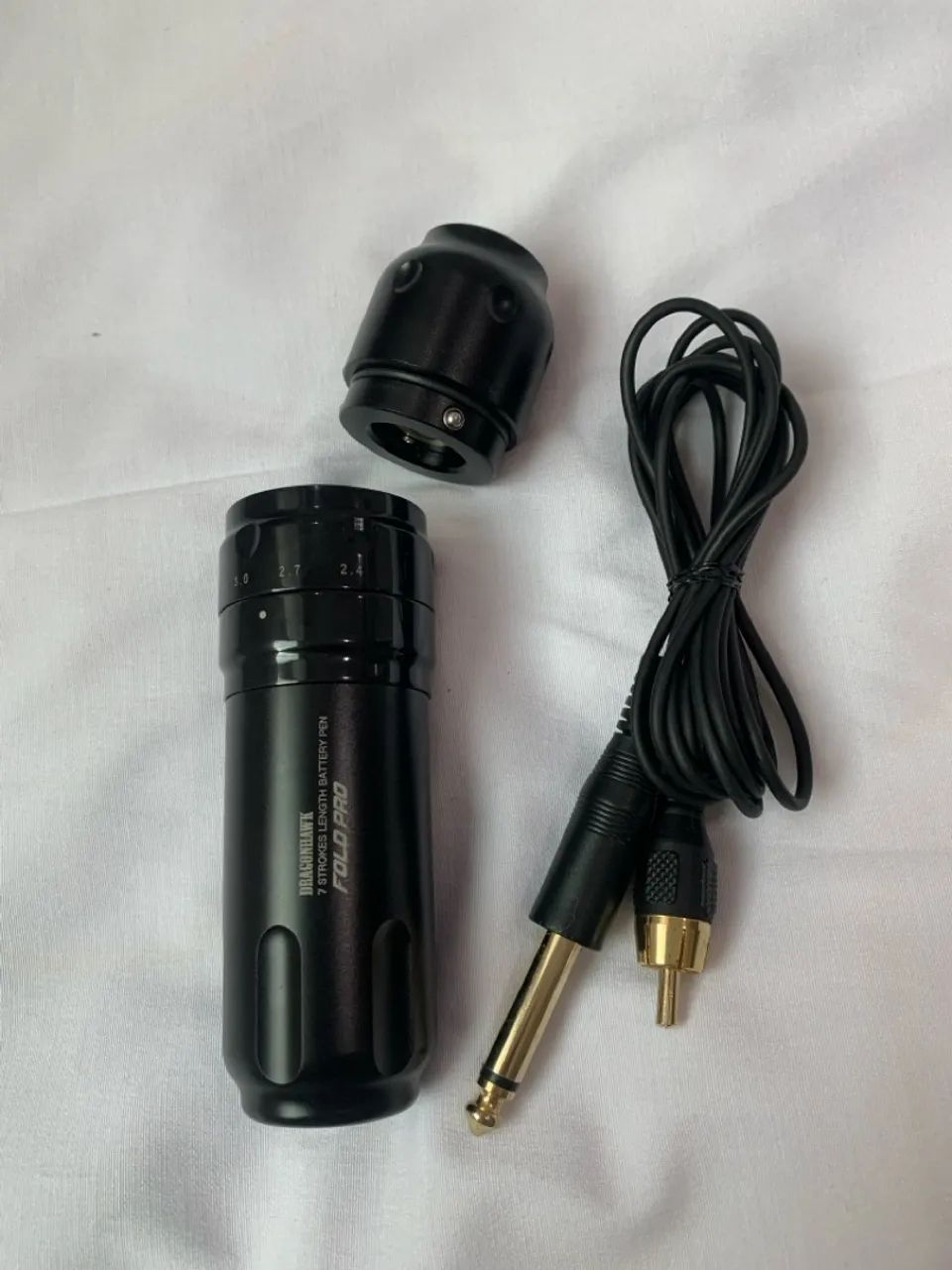 Máquina Pen Dragonhawk Fold pro + Adaptador RCA + Cabo RCA 
