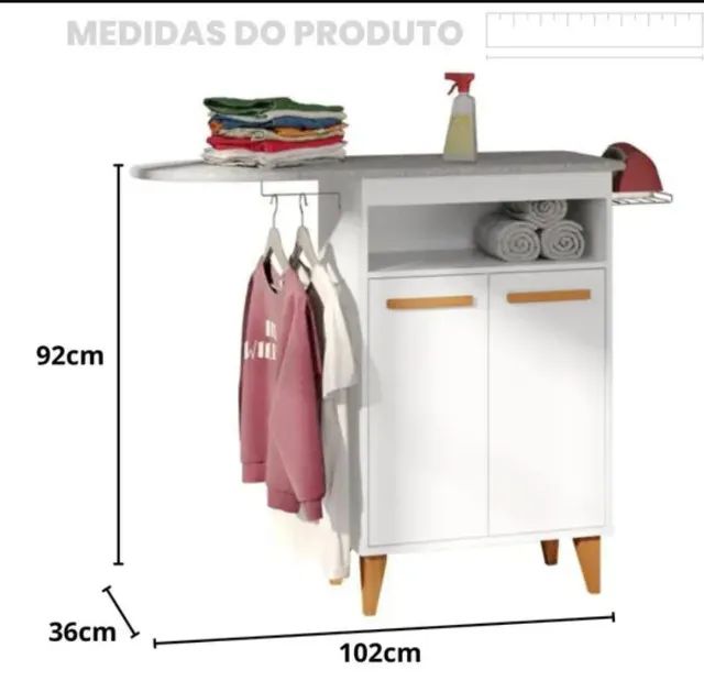 Armário Multiuso com Mesa de Passar Nova, Entrego  - Foto 3