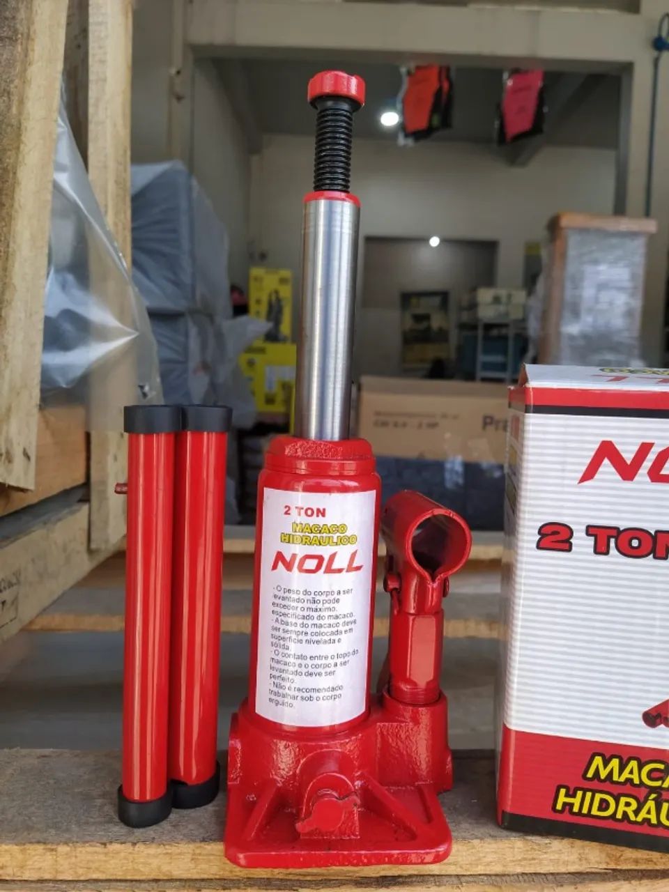 Macaco Garrafa 2Ton - marca Noll novo - Foto 4