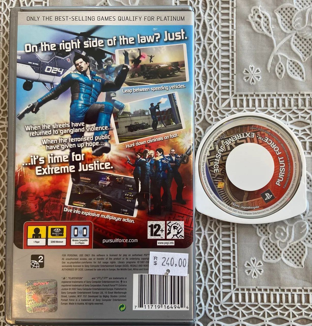 Jogo PSP - Pursuit Force Extreme Justice - Jogos de Vídeo Game