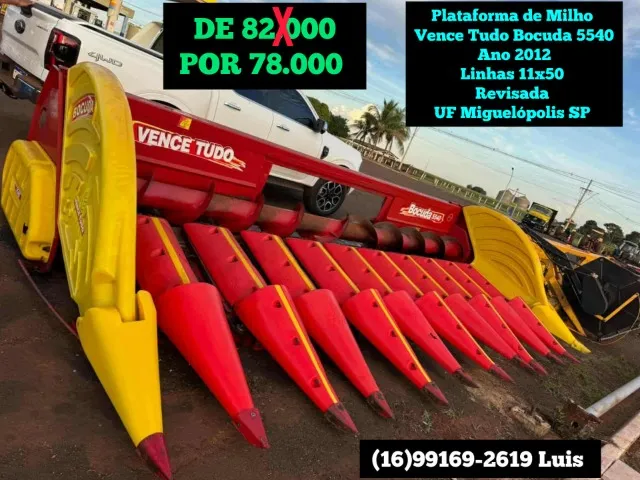 Plataforma de Milho Vence Tudo Bocuda 5540 Ano 2011
