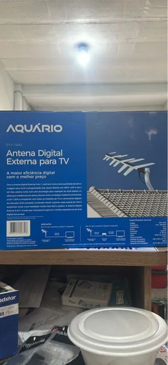 Antena Externa de TV Digital Aquário - Novo - Foto 4
