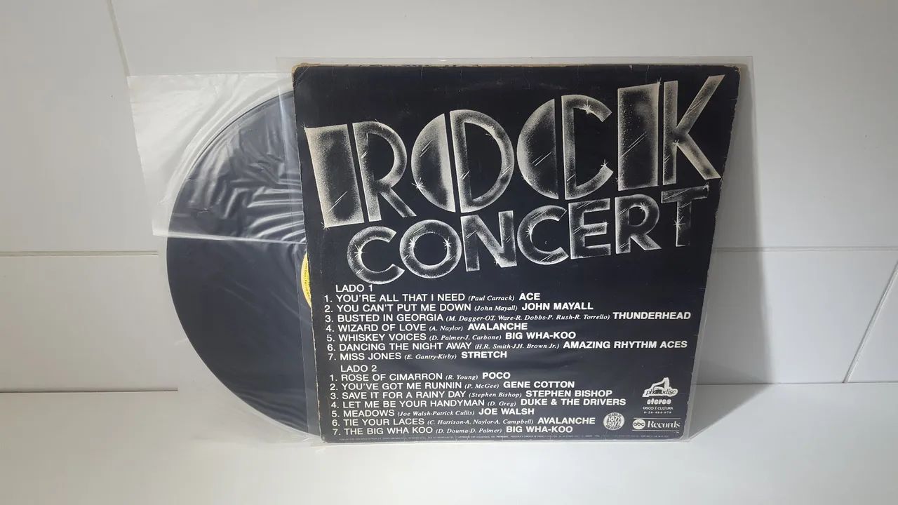 Disco de Vinil Rock Concert - Coletânea