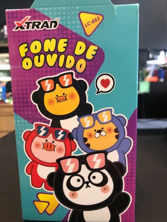 Fone de Ouvido Panda Xtrad - Novo - Foto 2