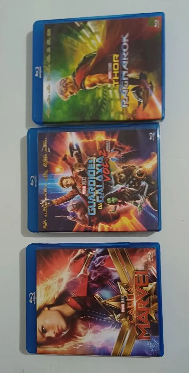Blu-ray - Capitã Marvel, Thor Ragnarok e Guardiões da Galáxia 2 - Foto 3