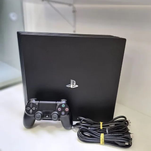 PS4 Pro 4K 1TB Semi Novo com 1 Jogo e Garantia-Pegamos Videogames-Cartão Até 12x-Loja