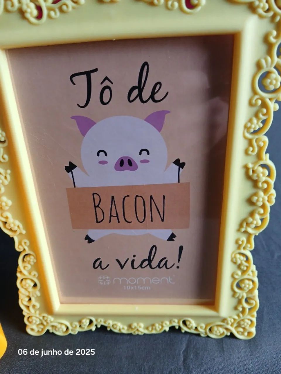 Relógio + porta retrato amarelinhos - Foto 3