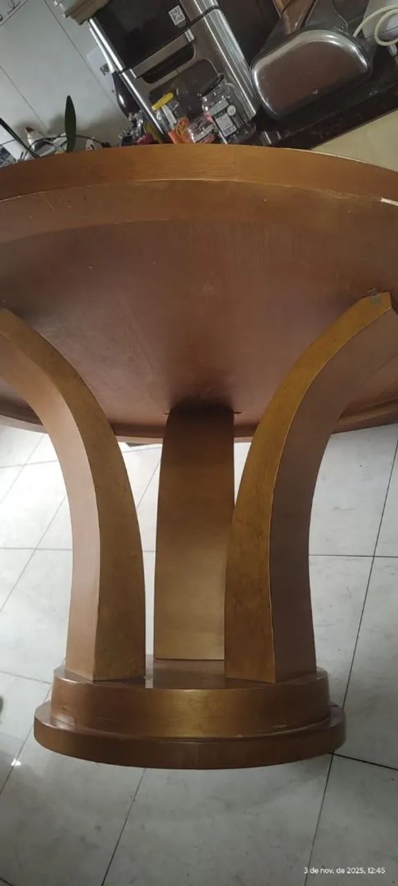 Vendo mesa redonda com prato giratório em pedra 64288874629378122