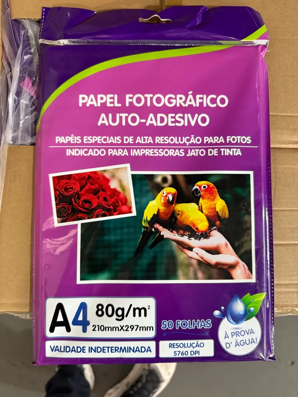 Papel Fotográfico Auto-Adesivo 1.000 Folhas