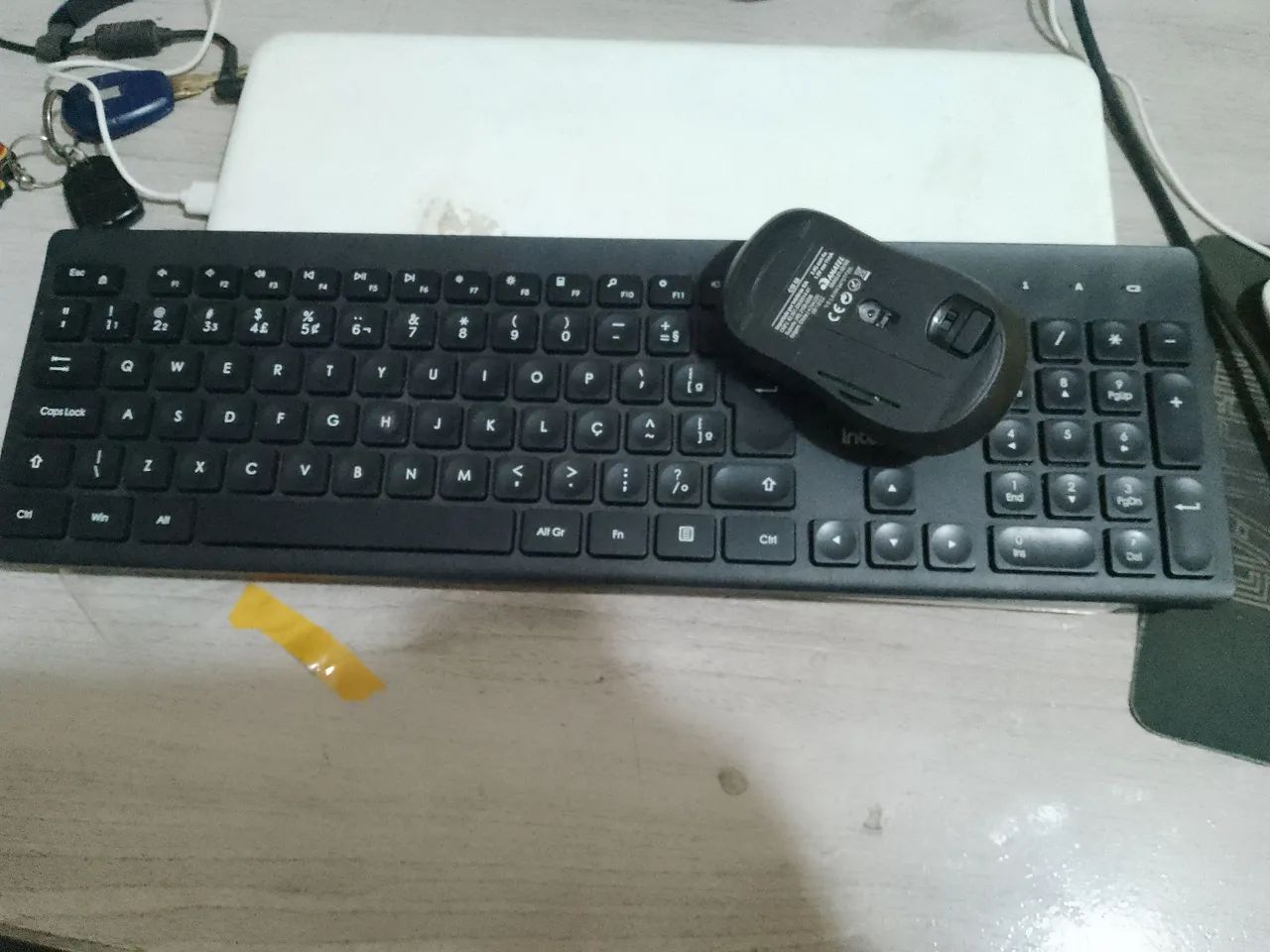 Teclado e mouse sem fio64842048929539121