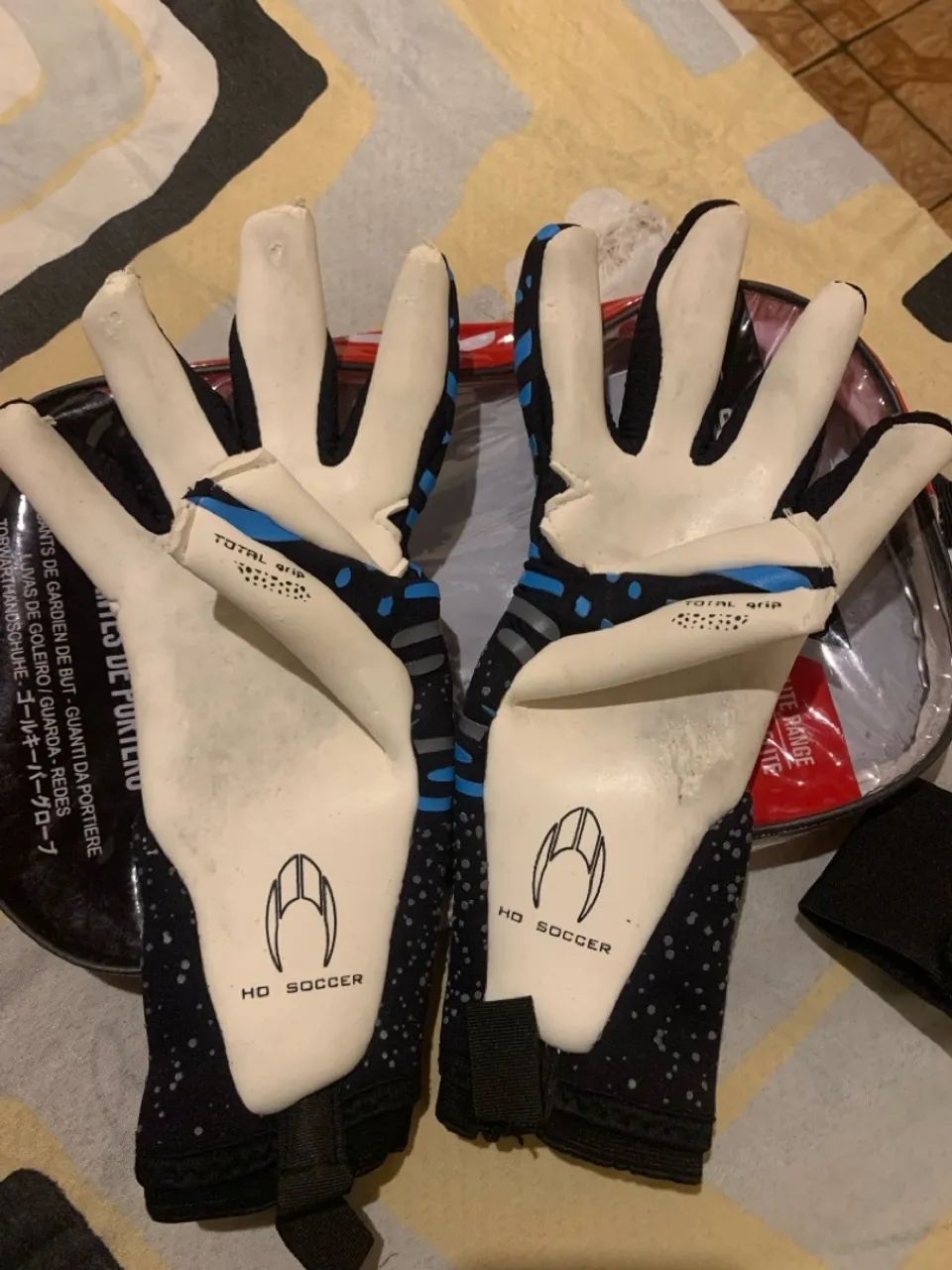 Luvas de Goleiro N1 Zeus e HO Soccer Kontro Pro tamanho 9 - Foto 3
