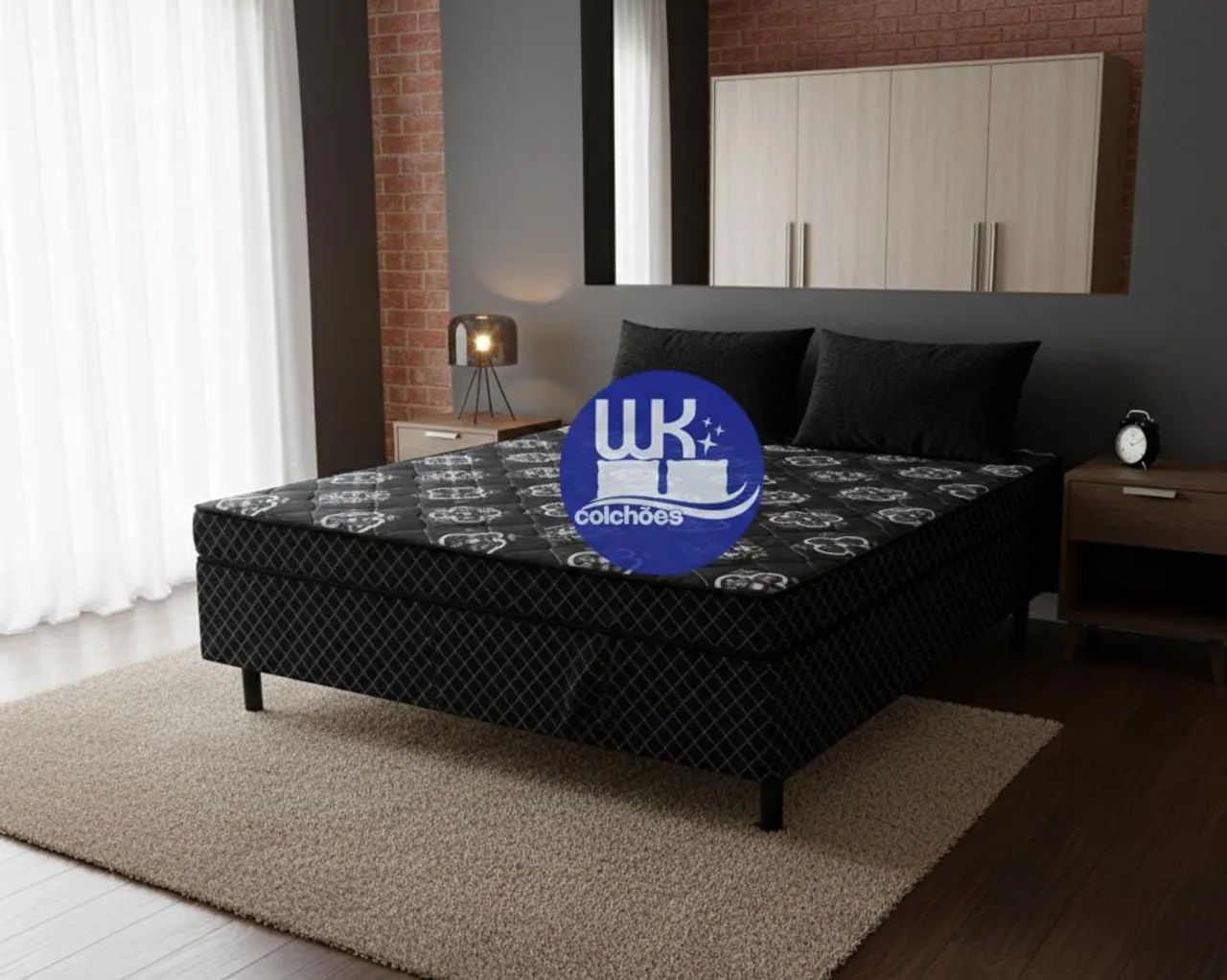 cama box casal nova direto de fábrica com dois travesseiros de brinde. - Foto 3