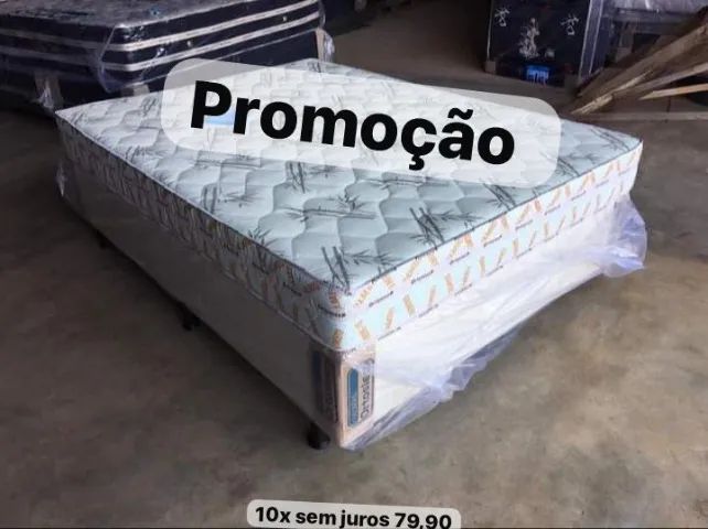 Cama box casal e solteiro novos