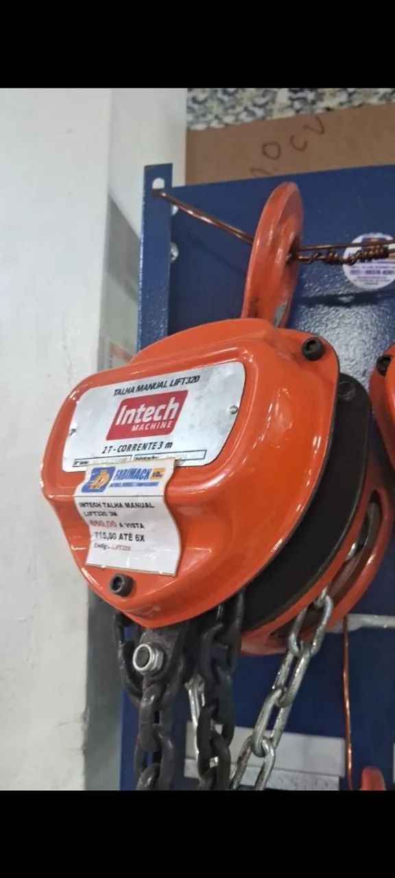 TALHA MANUAL 2TON CORRENTE DE 3M INTECH<br>ALUMINIO PULSADA 250A 220V  LYNUS - Foto 2