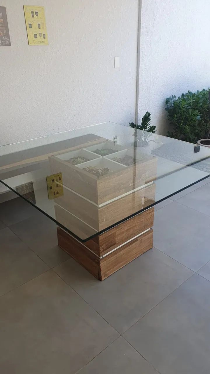 Mesa de jantar vidro 1,35x1,35  - Foto 3