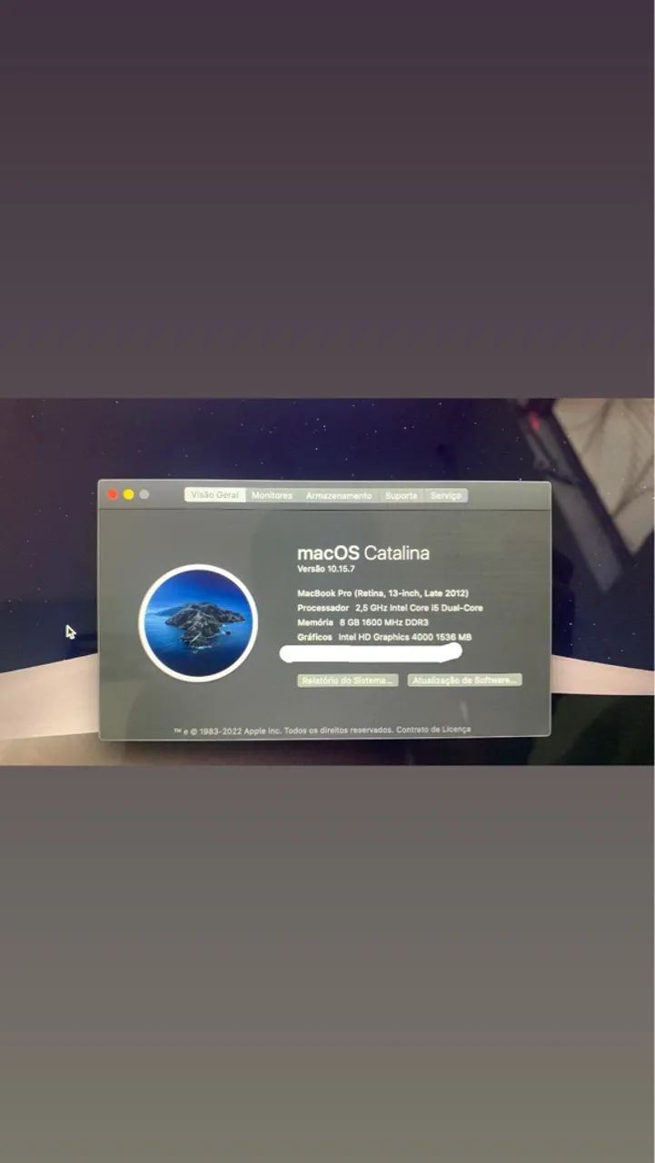 MacBook Pro Retina 13 polegadas - Late 2012