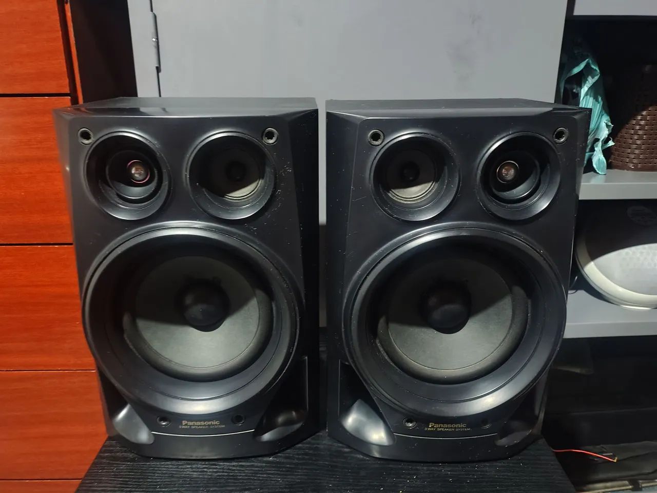 Caixas Panasonic 3 vias 160 wts 6 ohms tudo ok. - Foto 5