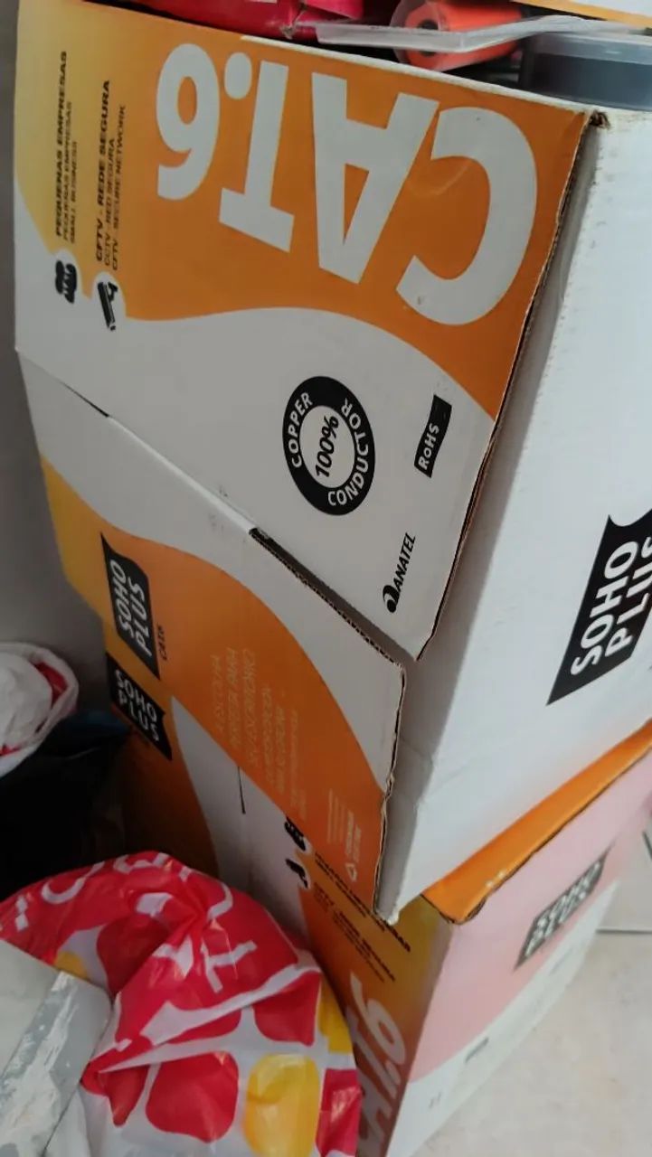 Cabo de rede Cat 6 305 metros novo