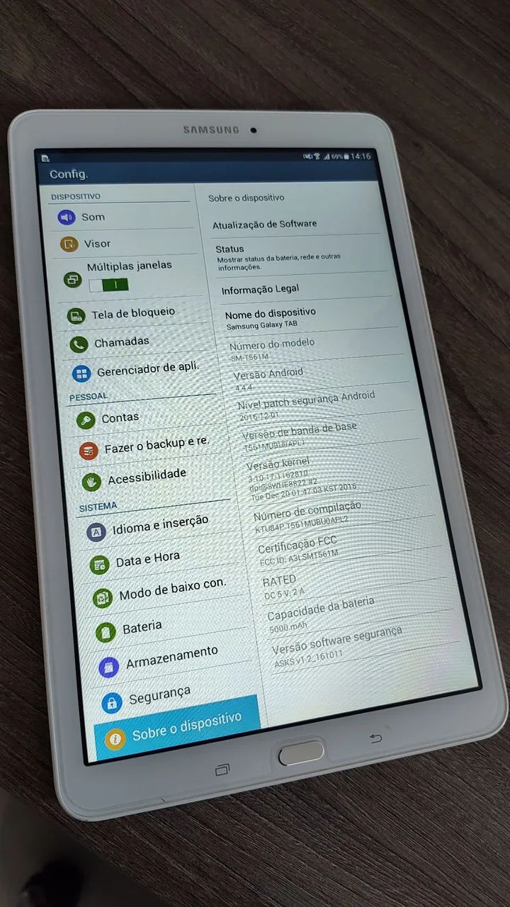 Tablet Samsung Galaxy 9,6 polegadas  - Foto 3