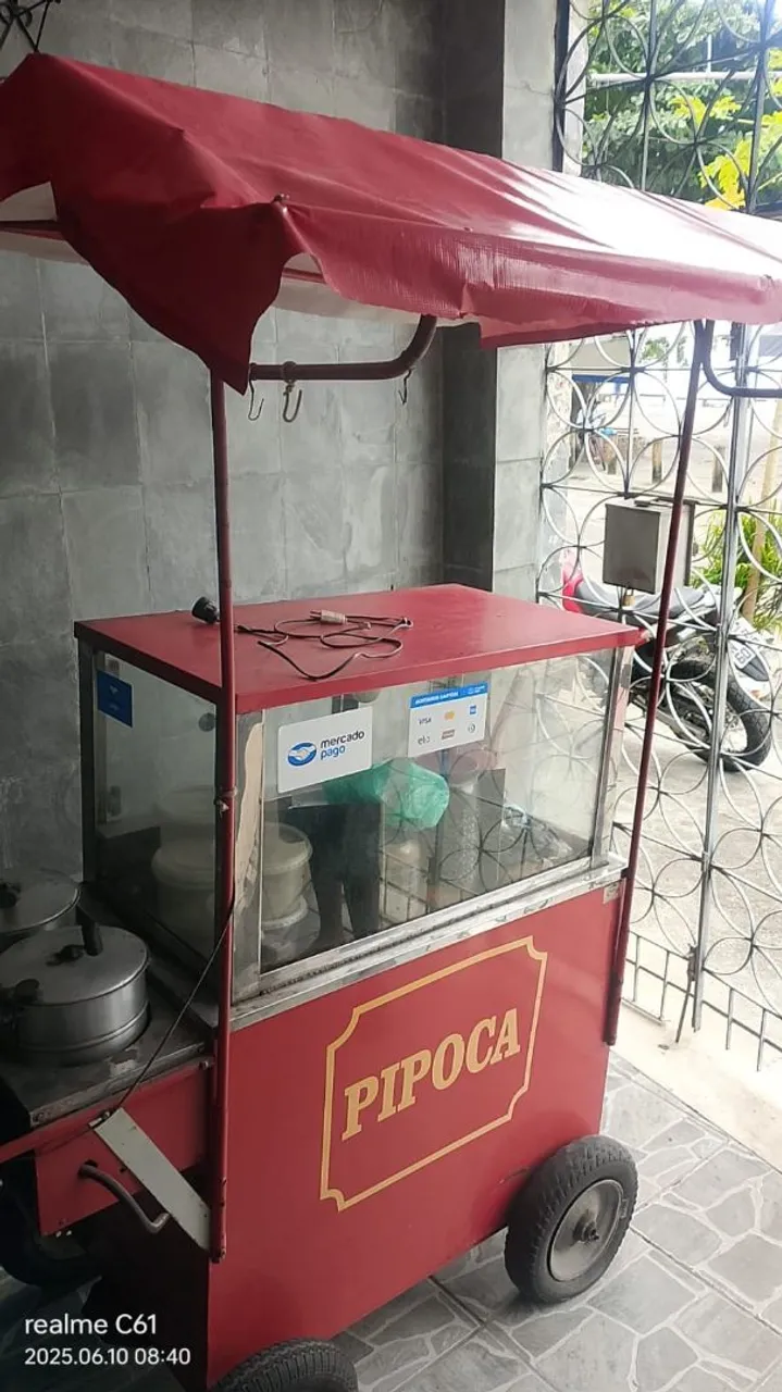 Carrinho de Pipoca Profissional - Ideal para seu negócio!