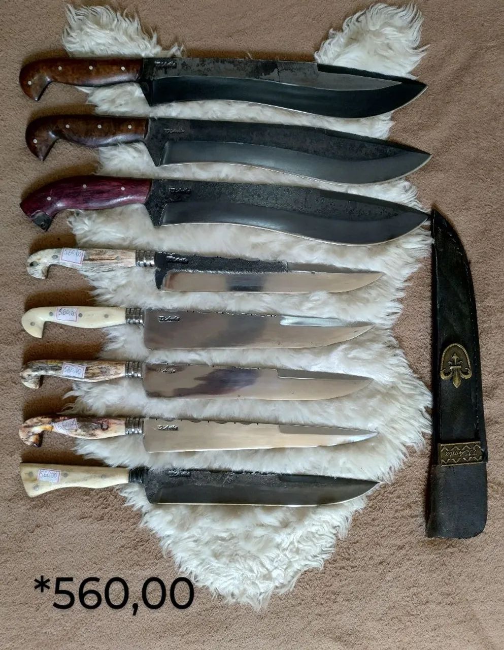 Faca artesanal para churrasco  - Foto 4