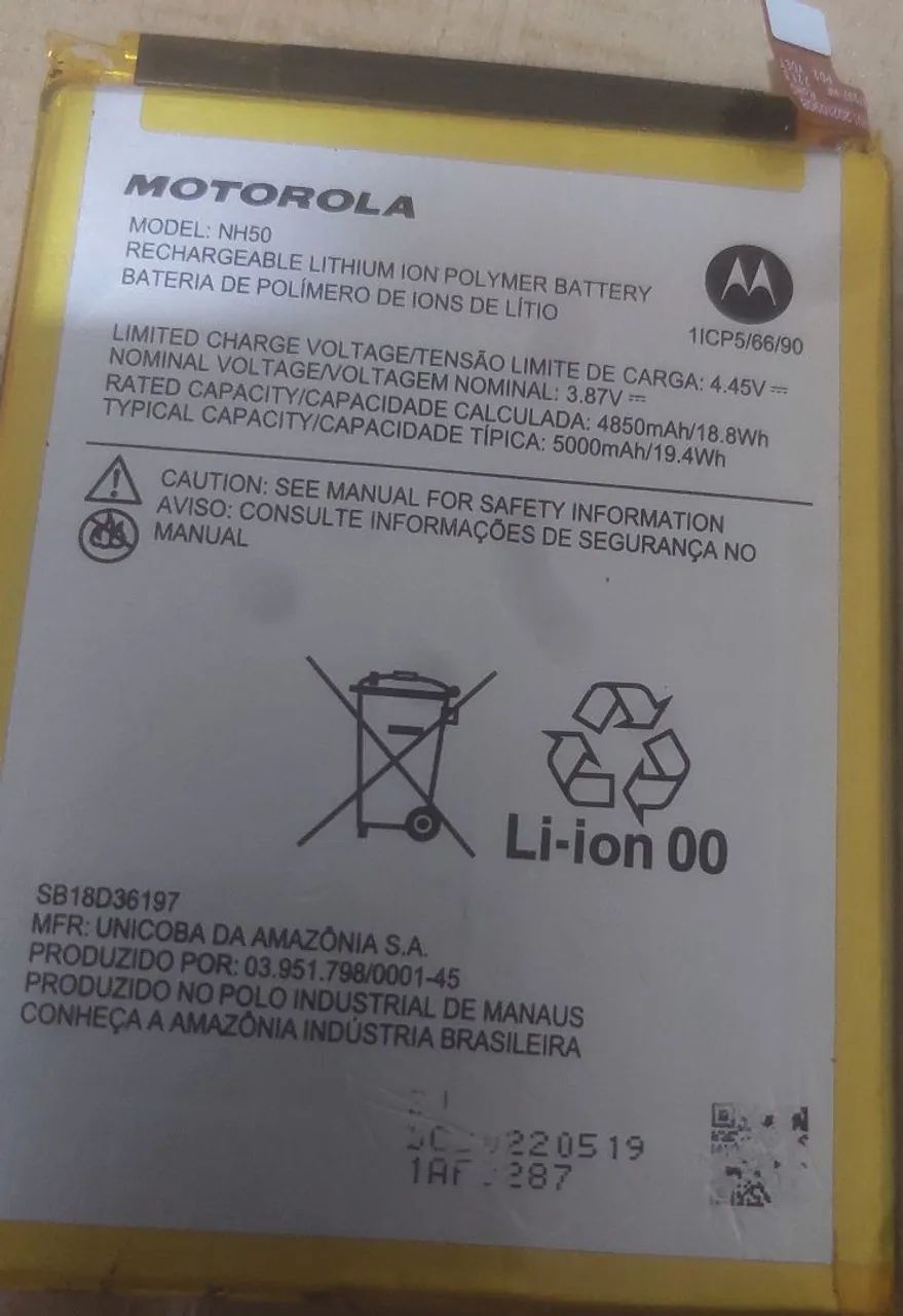 Bateria original Motorola NH50  - Foto 2